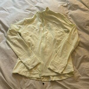 Lululemon Define Jacket, size 16, pale yellow